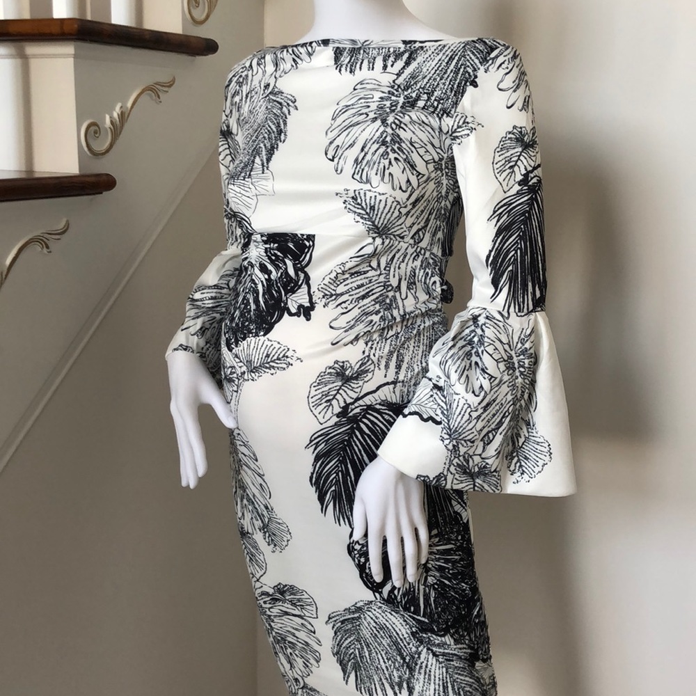 Soon Black/White Floral Maternity Dress Size XS